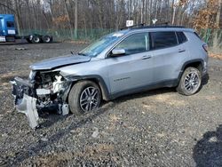 Salvage cars for sale at East Granby, CT auction: 2018 Jeep Compass Latitude