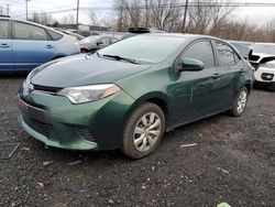 Salvage cars for sale at New Britain, CT auction: 2016 Toyota Corolla L