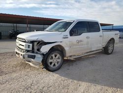 Salvage cars for sale from Copart Andrews, TX: 2018 Ford F150 Supercrew