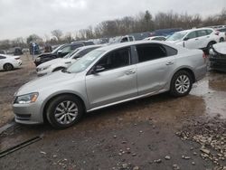 Salvage cars for sale from Copart Pennsburg, PA: 2014 Volkswagen Passat S