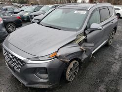Salvage cars for sale at New Britain, CT auction: 2020 Hyundai Santa FE SEL