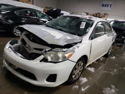 Salvage cars for sale from Copart Elgin, IL: 2011 Toyota Corolla Base