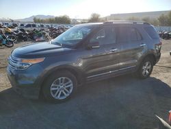 Salvage cars for sale at Las Vegas, NV auction: 2015 Ford Explorer XLT
