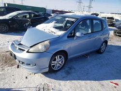 Honda FIT Sport salvage cars for sale: 2008 Honda FIT Sport