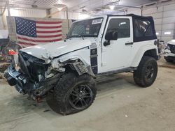 Jeep Wrangler salvage cars for sale: 2018 Jeep Wrangler Sport