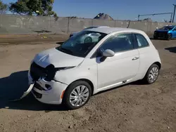 Salvage cars for sale at San Diego, CA auction: 2015 Fiat 500 POP