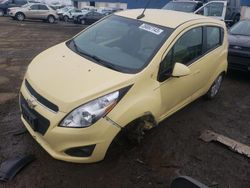 Salvage cars for sale at Woodhaven, MI auction: 2014 Chevrolet Spark LS