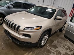 Salvage cars for sale at Franklin, WI auction: 2015 Jeep Cherokee Latitude