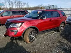 Salvage cars for sale at Spartanburg, SC auction: 2018 Ford Explorer Sport
