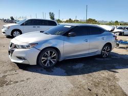 Salvage cars for sale from Copart Miami, FL: 2016 Nissan Maxima 3.5S