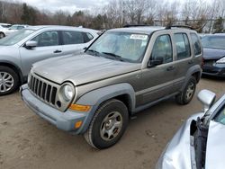 Salvage cars for sale at North Billerica, MA auction: 2006 Jeep Liberty Sport