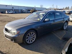 Salvage cars for sale at New Britain, CT auction: 2007 BMW 750