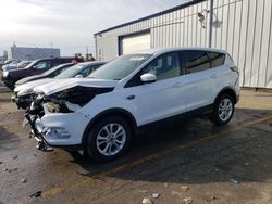 Salvage cars for sale at Chicago Heights, IL auction: 2017 Ford Escape SE
