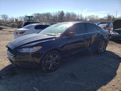 Salvage cars for sale at Pennsburg, PA auction: 2018 Ford Fusion SE