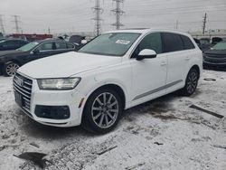 Salvage cars for sale from Copart Elgin, IL: 2019 Audi Q7 Premium Plus