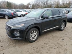Salvage cars for sale at North Billerica, MA auction: 2019 Hyundai Santa FE SEL