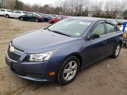 Salvage cars for sale at North Billerica, MA auction: 2013 Chevrolet Cruze LT