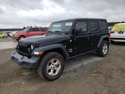 Salvage cars for sale at Lumberton, NC auction: 2018 Jeep Wrangler Unlimited Sport