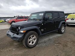 Jeep Wrangler salvage cars for sale: 2018 Jeep Wrangler Unlimited Sport