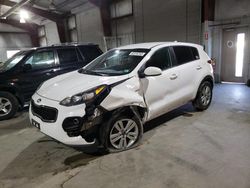 Salvage cars for sale at North Billerica, MA auction: 2017 KIA Sportage LX
