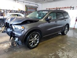 Salvage cars for sale from Copart Candia, NH: 2017 Dodge Durango GT