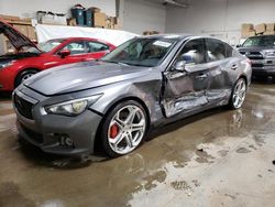 Salvage cars for sale from Copart Elgin, IL: 2015 Infiniti Q50 Base