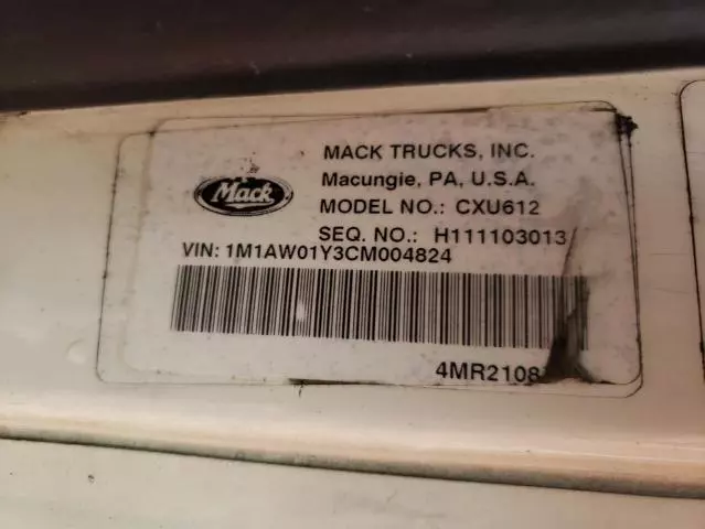 2012 Mack 600 CXU600