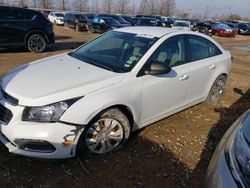 Salvage cars for sale from Copart Cahokia Heights, IL: 2016 Chevrolet Cruze Limited LS