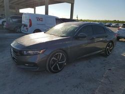 Salvage cars for sale at West Palm Beach, FL auction: 2018 Honda Accord Sport