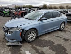 Salvage cars for sale from Copart Las Vegas, NV: 2015 Chrysler 200 Limited