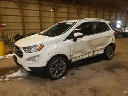 Salvage cars for sale from Copart London, ON: 2021 Ford Ecosport Titanium