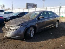 Salvage cars for sale at Chicago Heights, IL auction: 2015 Chrysler 200 Limited