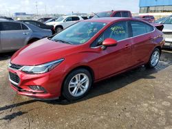 Salvage cars for sale from Copart Woodhaven, MI: 2018 Chevrolet Cruze LT