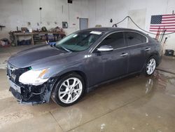 Salvage cars for sale from Copart Portland, MI: 2012 Nissan Maxima S