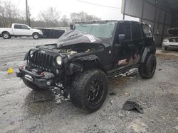 Vehiculos salvage en venta de Copart Cartersville, GA: 2015 Jeep Wrangler Unlimited Rubicon