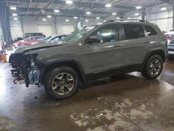 Salvage cars for sale at Ham Lake, MN auction: 2019 Jeep Cherokee Trailhawk