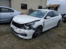 Honda Accord salvage cars for sale: 2016 Honda Accord Sport