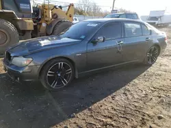 Salvage cars for sale at Hillsborough, NJ auction: 2006 BMW 750 LI