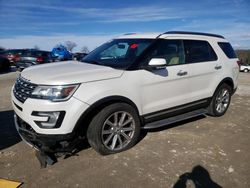 Salvage cars for sale at West Warren, MA auction: 2016 Ford Explorer Limited
