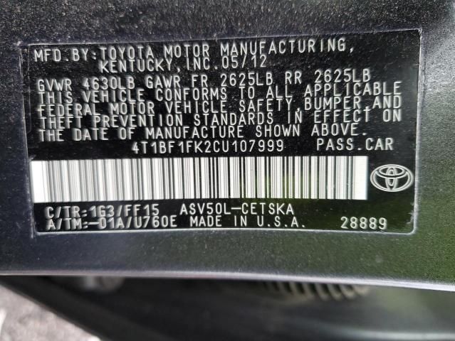 2012 Toyota Camry Base