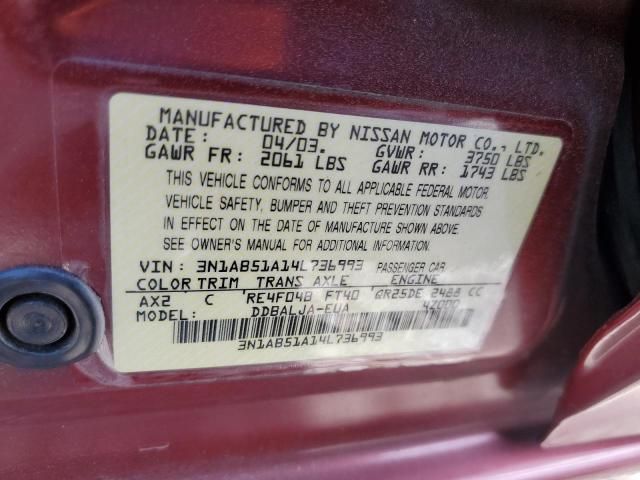 2004 Nissan Sentra 2.5S