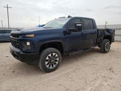 Salvage cars for sale at Andrews, TX auction: 2022 Chevrolet Silverado K2500 Custom