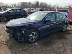 Honda Accord LX salvage cars for sale: 2016 Honda Accord LX