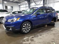 Salvage cars for sale at Ham Lake, MN auction: 2016 Subaru Outback 2.5I Limited