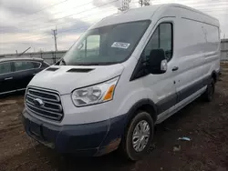 Salvage trucks for sale at Elgin, IL auction: 2015 Ford Transit T-250