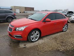 Salvage cars for sale at Kansas City, KS auction: 2016 Chevrolet Cruze Limited LTZ
