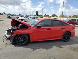 Salvage cars for sale at Miami, FL auction: 2022 Honda Civic Sport