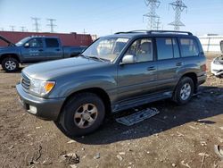 Salvage cars for sale from Copart Elgin, IL: 2001 Toyota Land Cruiser