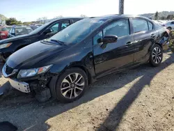 Salvage cars for sale at San Martin, CA auction: 2015 Honda Civic EX