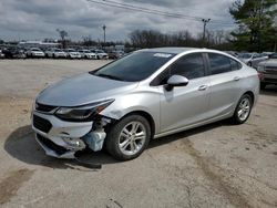 Salvage cars for sale at Lexington, KY auction: 2018 Chevrolet Cruze LT